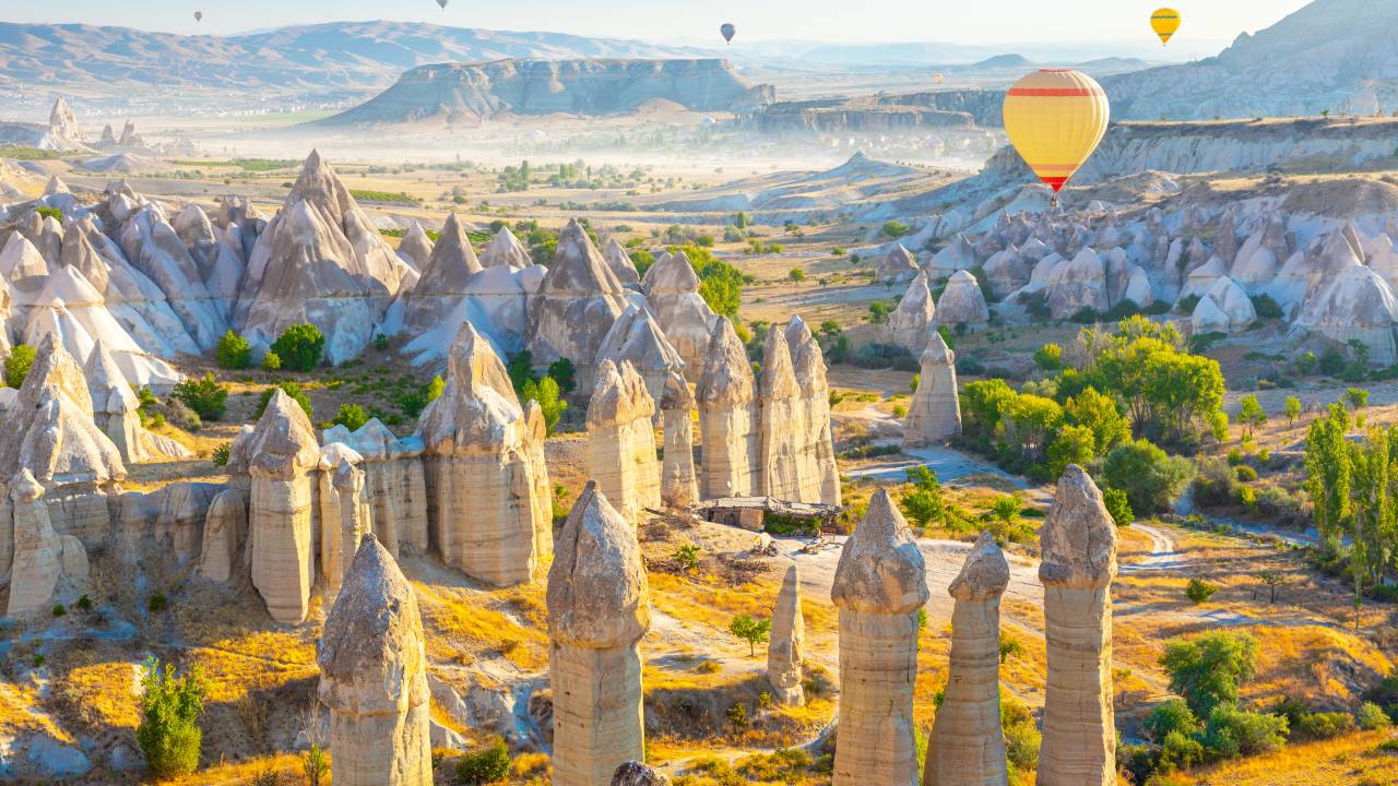 Cappadocia balloon landscape