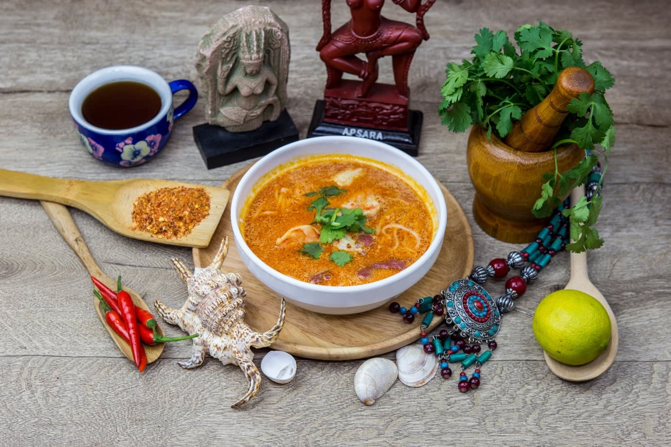 Khmer noodle making