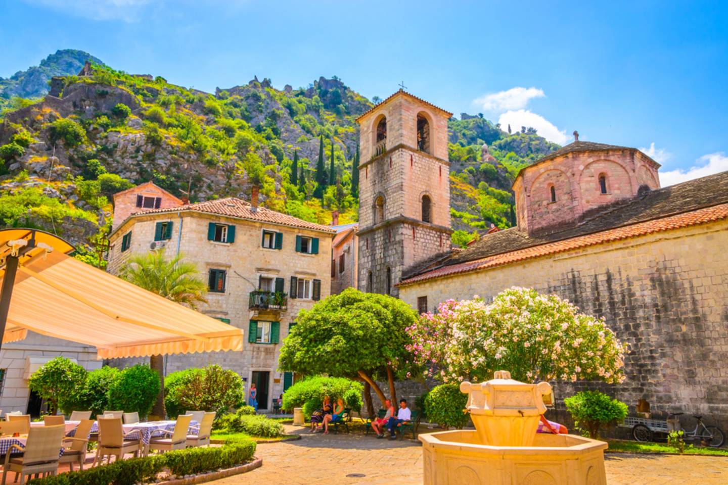 old stone mediterranean buildings