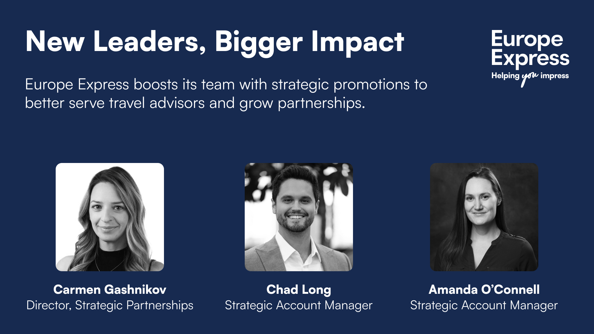 Europe Express Announces Sales Leadership Promotions and Team Expansion