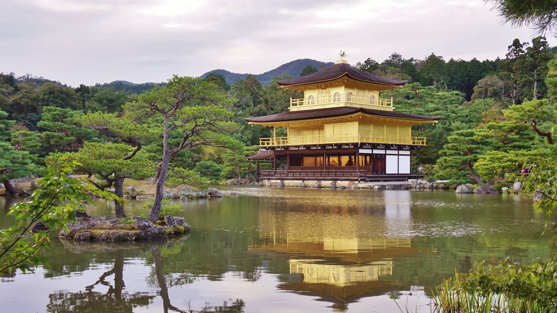 Kinkaku ji golden temple in Kyoto Japan Asia