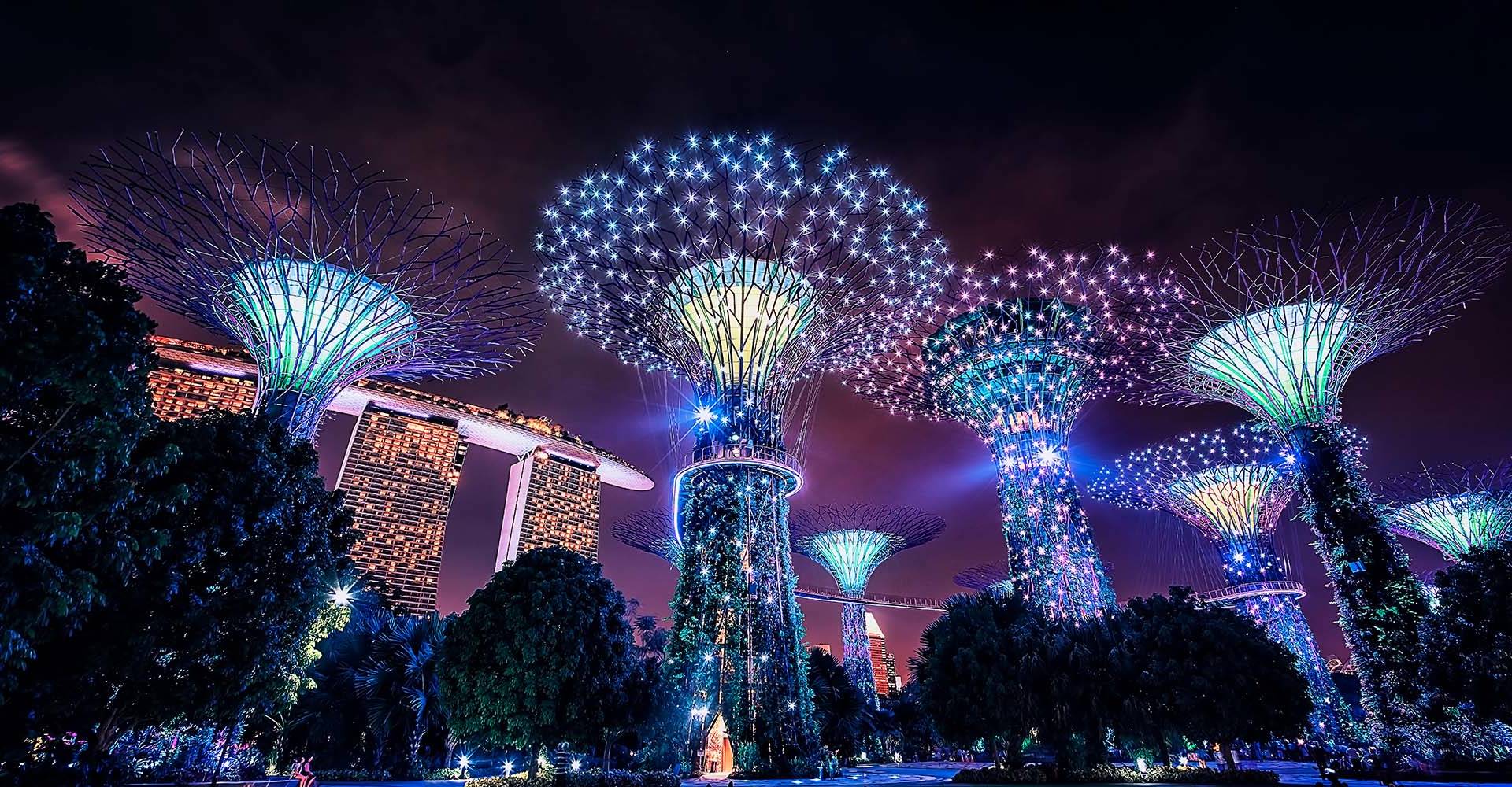 Sound and Light Show at Gardens by the Bay