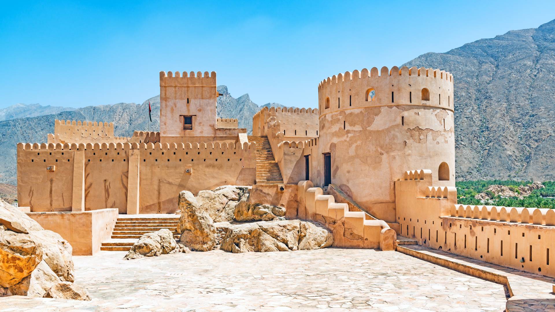 Nakhal Fort in Al Batinah, Oman.
