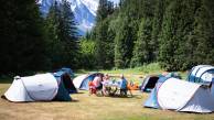 Comfortable camping and beautiful scenery on the Mont Blanc Circuit