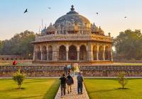 Humayun's Tomb in the garden of the Char Bagh