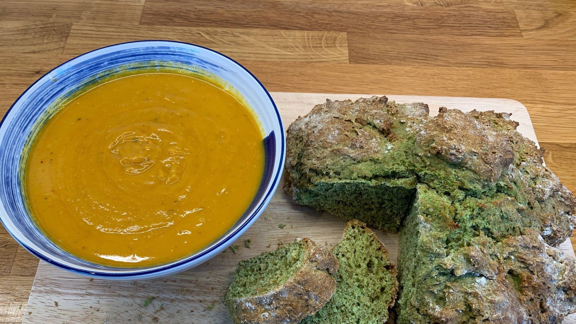 Lucky Shamrock soda bread