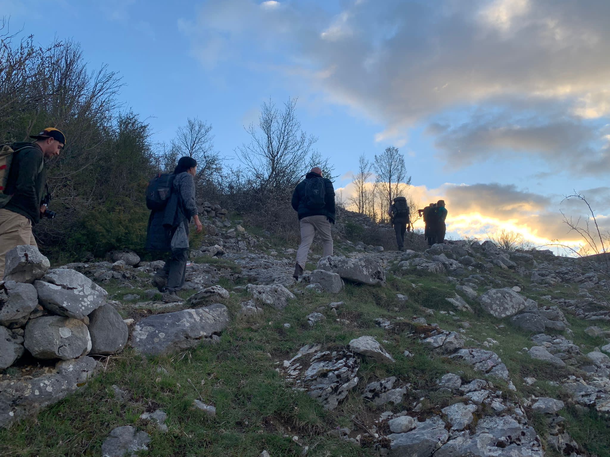 Hiking with Exodus travellers in the Apennines