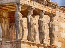 Statues on the Parthenon Greece