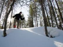 Snowshoeing in Finland