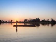 Mokoro on the Okavango Delta