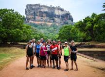 Exodus cycling group at Sigiriya Rock Fortress (Lion Rock), Sri Lanka