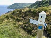 Antrim coast path sign
