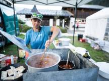 Delicious camp meals on the Mont Blanc Circuit