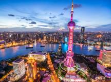 Shanghai night skyline