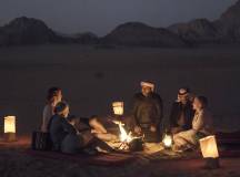 Eating outside in Wadi Rum