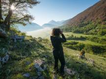 Searching for wildlife, Apennines