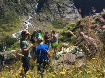 Mt Aspiring National Park hiking lunch stop