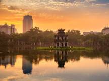 Hoan Kiem Lake, Hanoi, Vietnam