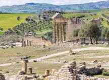 Capitol Temple at the Roman ruins of Dougga