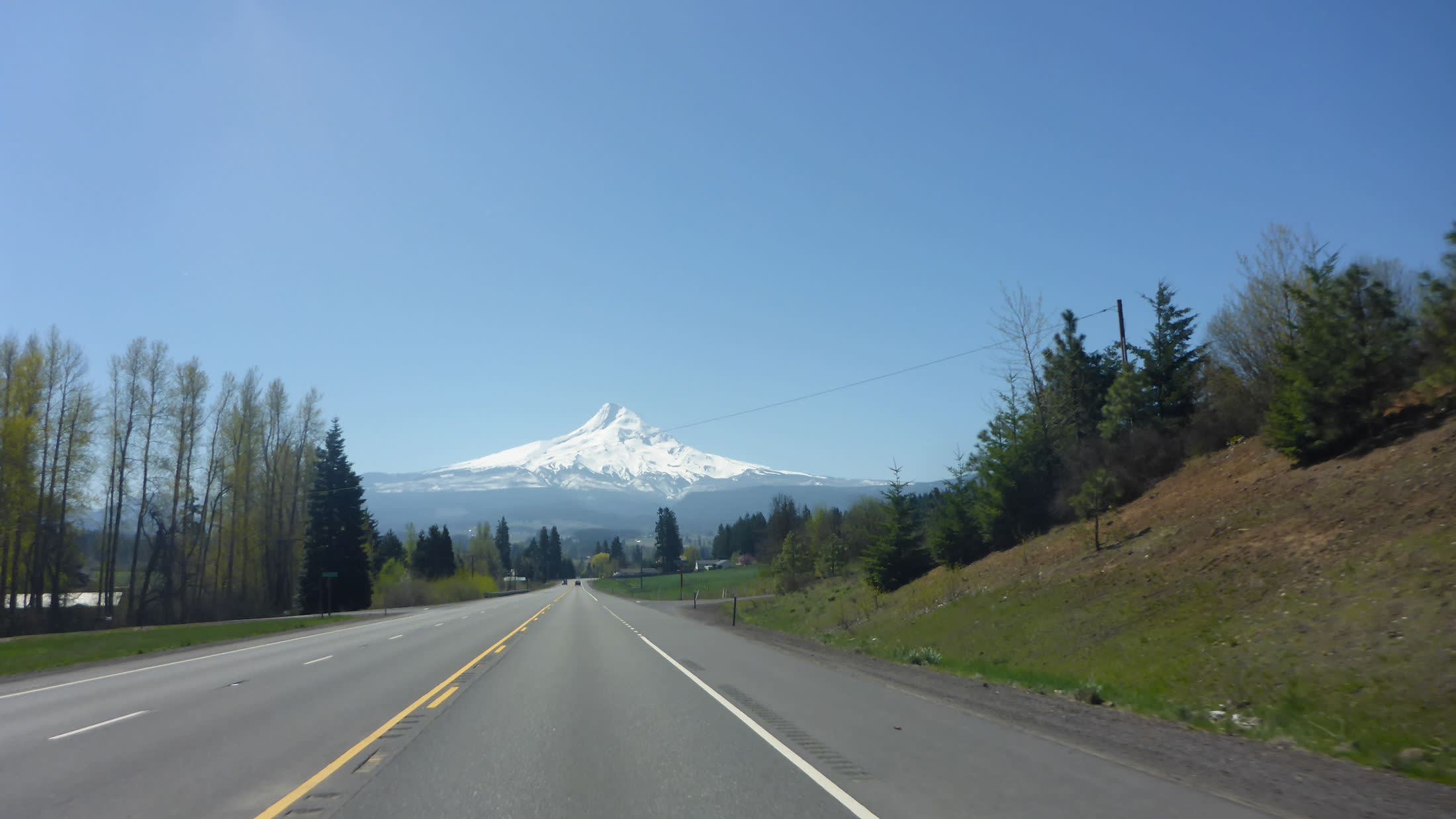 a close up of a country road