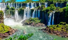 Beautiful Iguazu falls in Argentina
