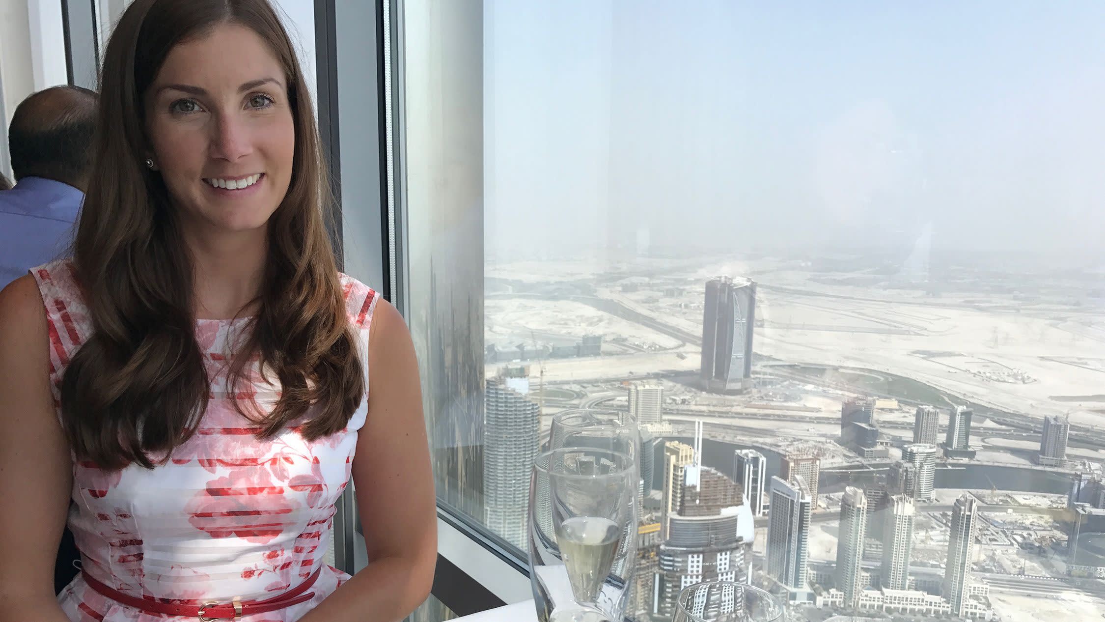 a person standing in front of a window