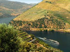 Panoramic scenic nature landscape view