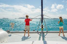 Children looking out to sea