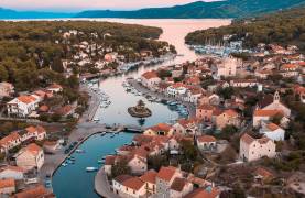 Vrboska Town on the Island of Hvar in Croatia