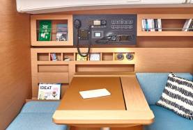 Interior galley view Sun Odyssey 490