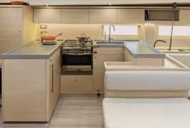 Kitchen of Sunsail yacht