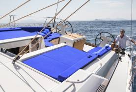 Man sailing on Sunsail yacht