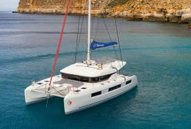 Sunsail 505 Catamaran Lagoon drone view