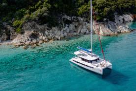 Catamaran in Lefkas Greece