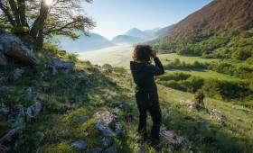 Searching for wildlife, Apennines