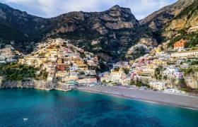Bust on display on the Amalfi Coast, Italy