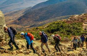 People hiking The Appalachian Trail