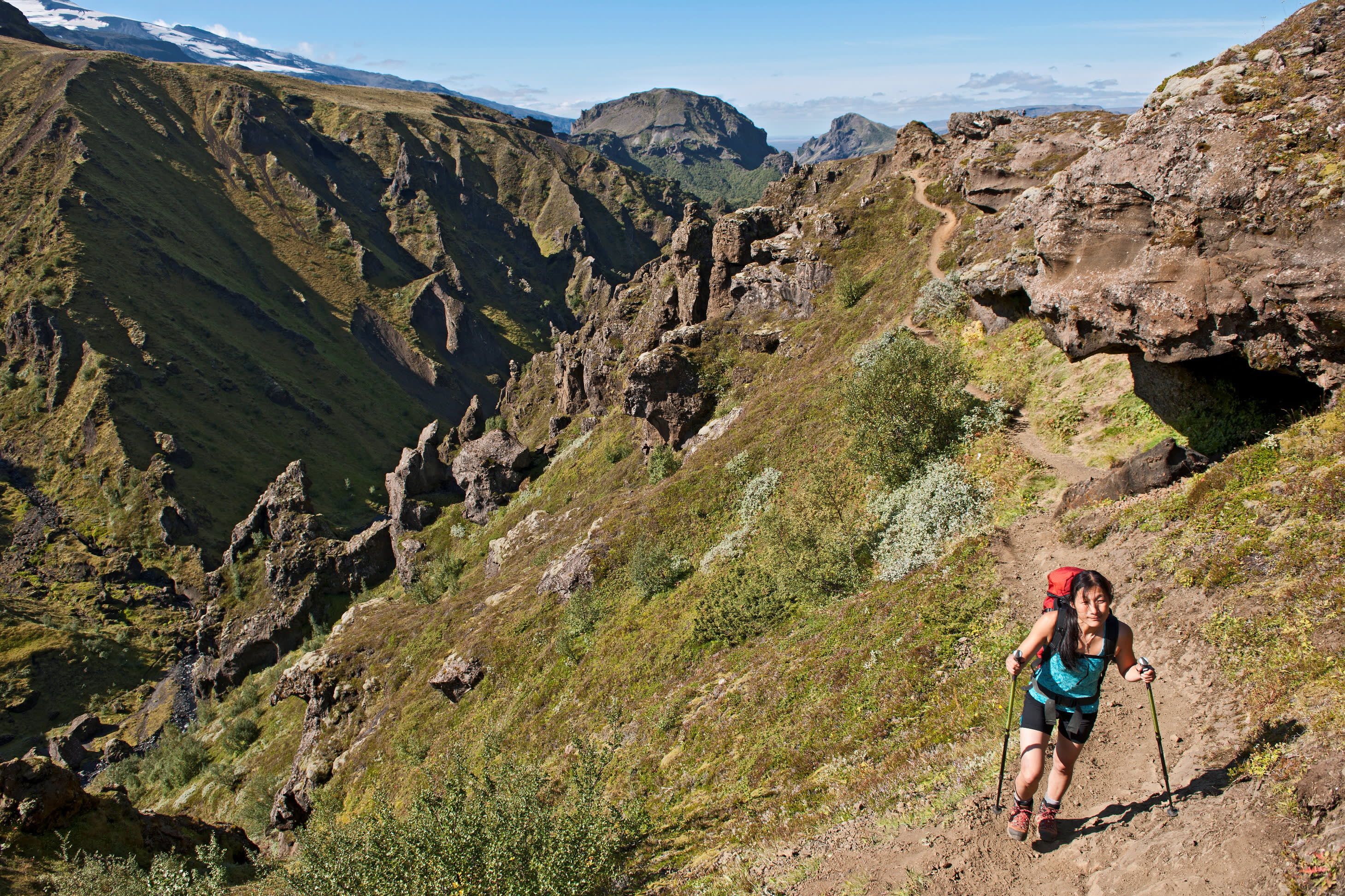 Female hiker, Iceland