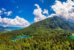 twin glacial lakes of Fusine
