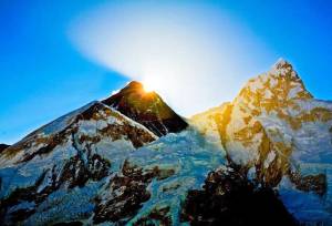 Sunrise over the Himalaya