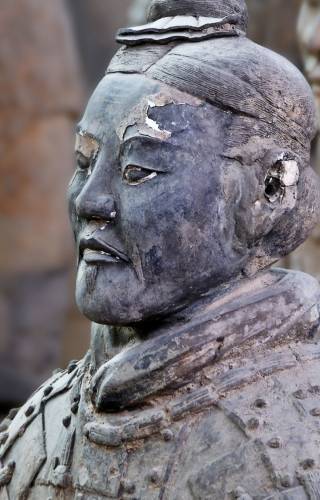 a statue of a man