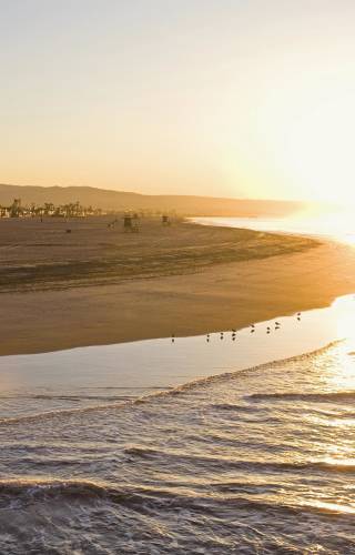 Sunset on the beach