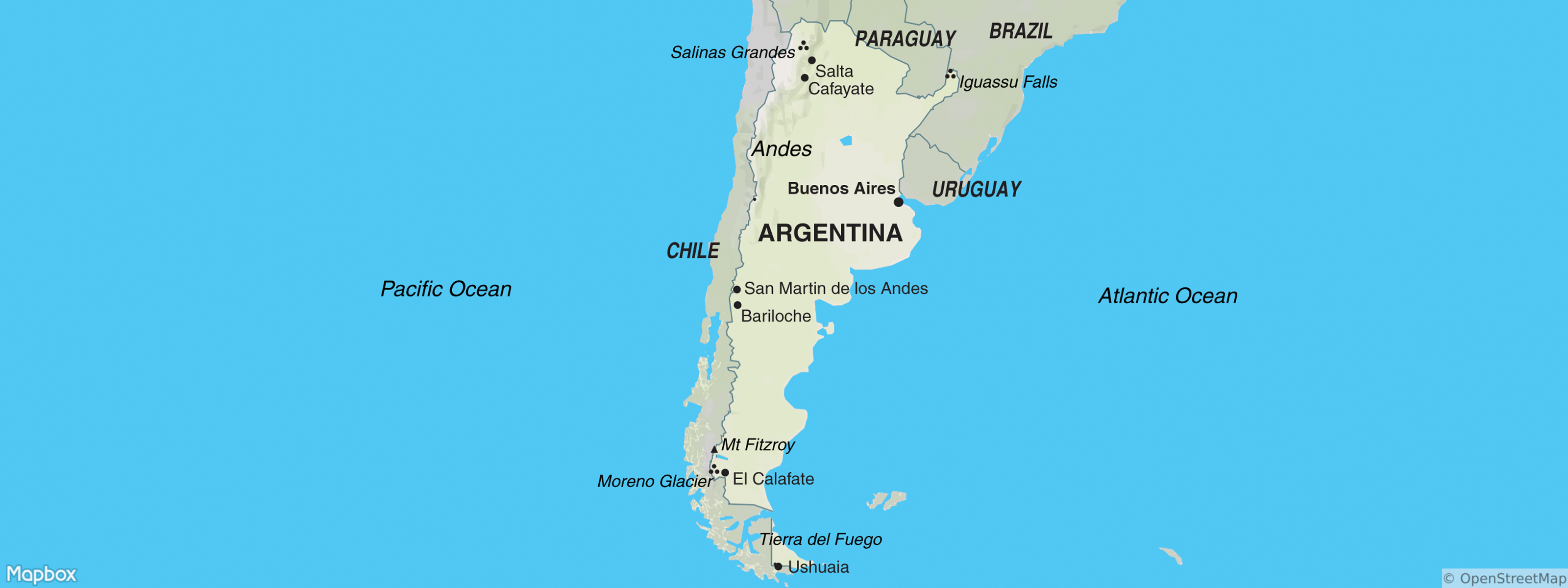 Argentina map