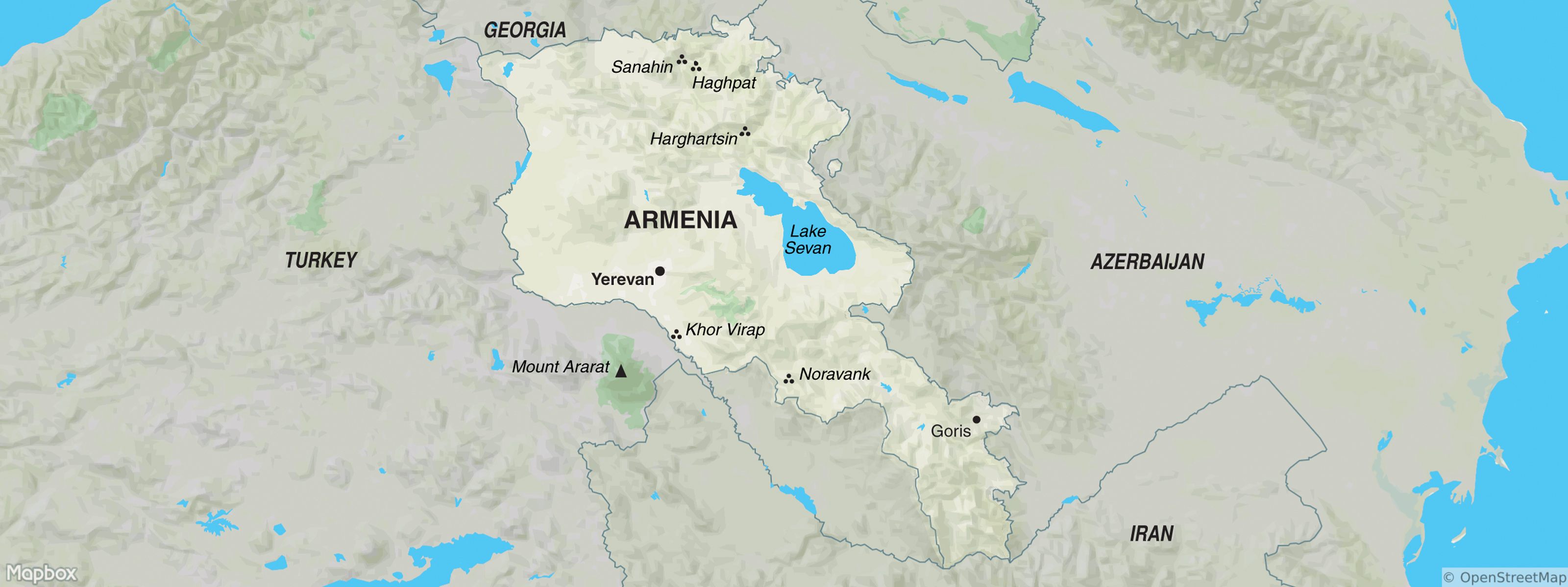 Economic map of Armenia, A map of Armenia displaying indust…