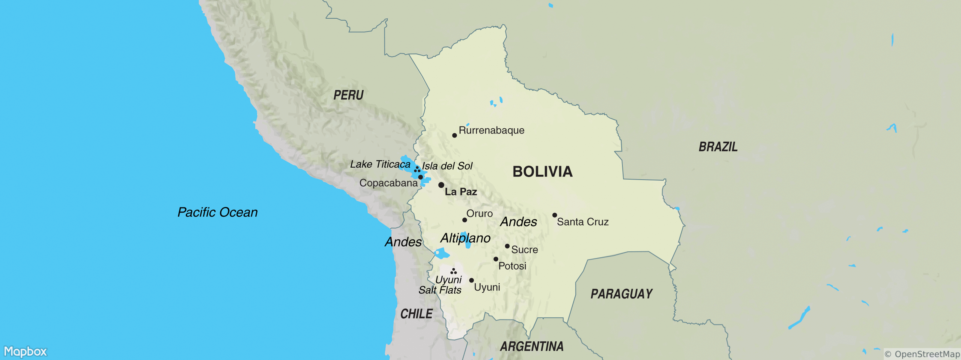 Bolivia map