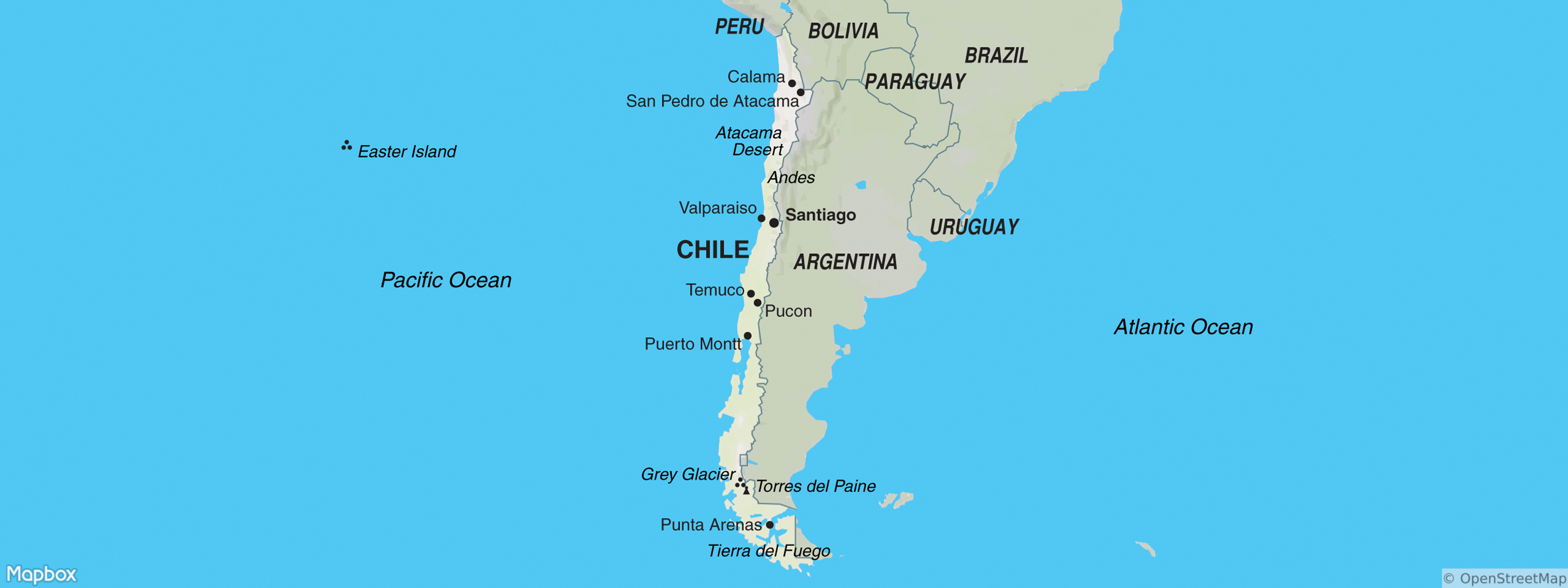 chile map