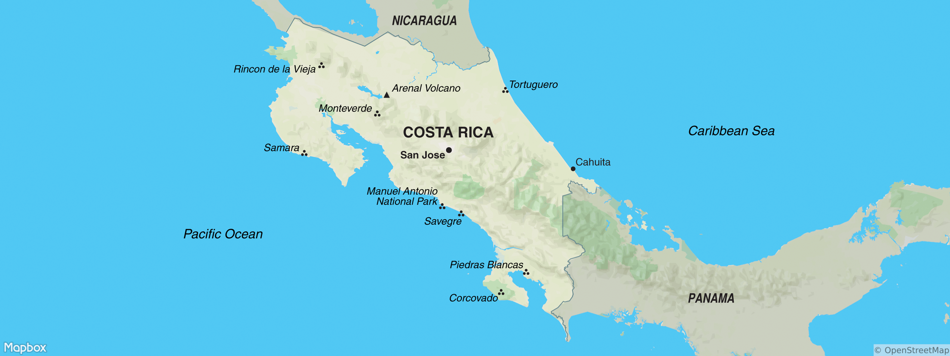 Costa Rica Map