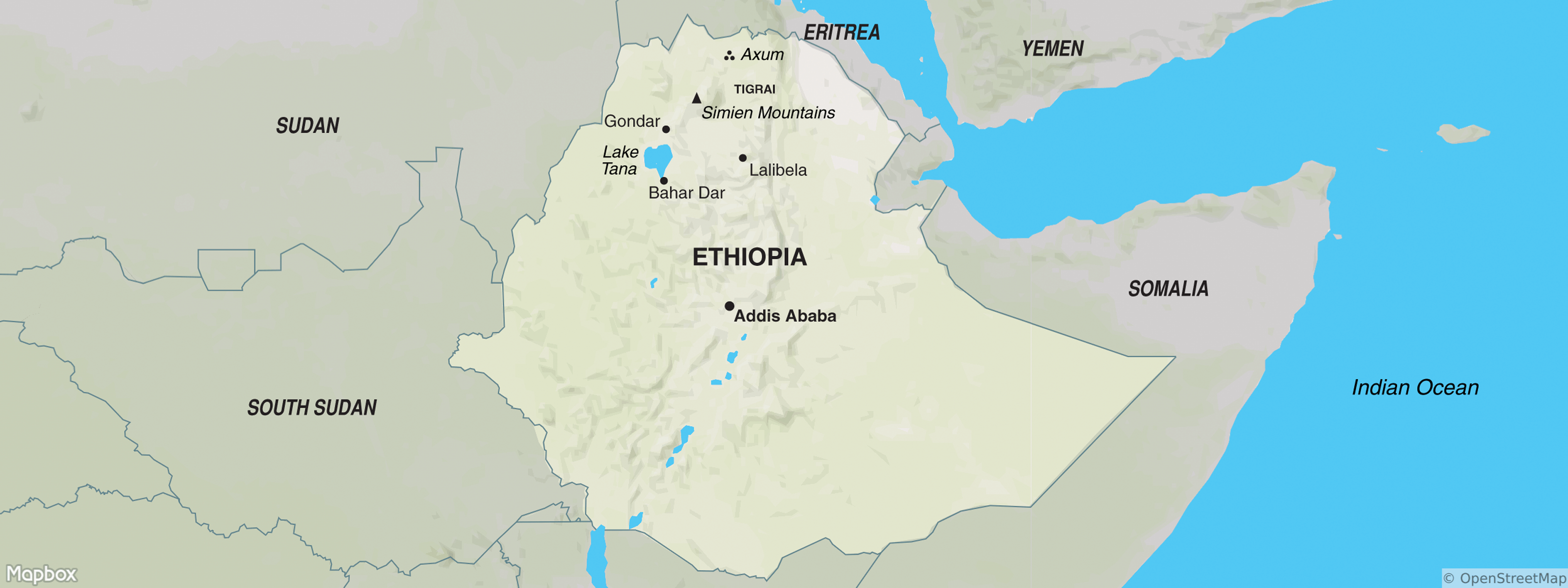 Ethiopia map