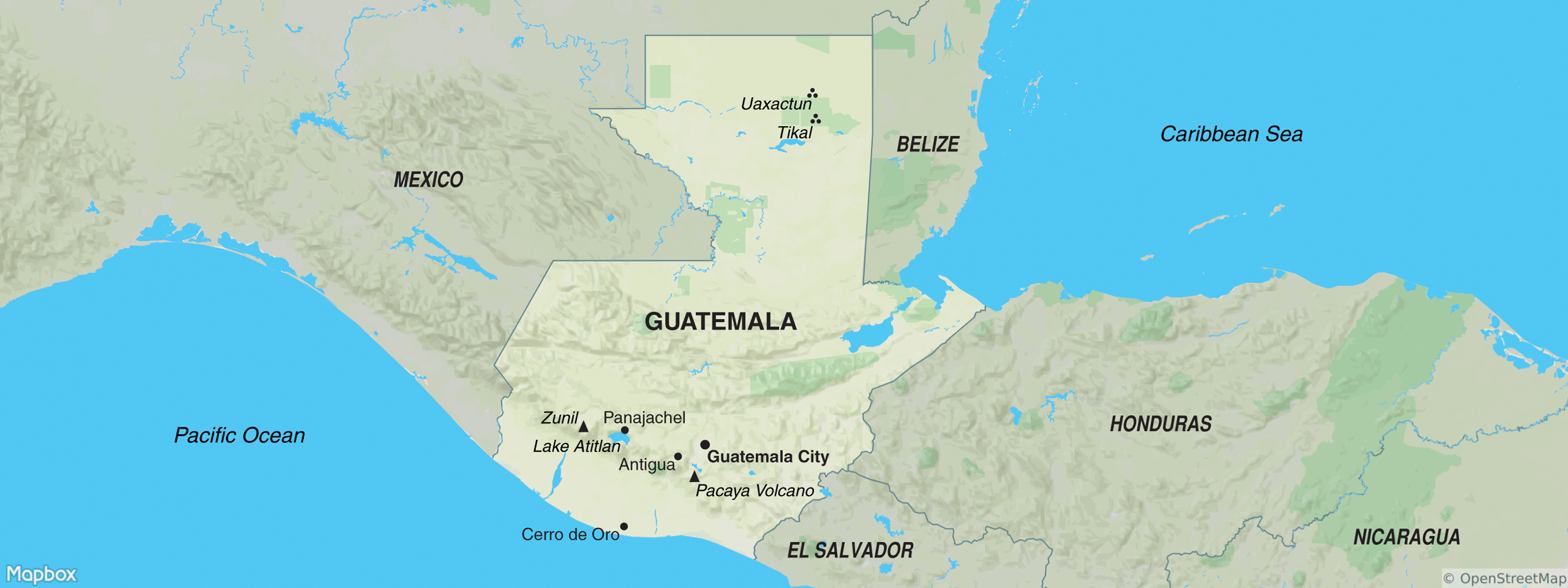 Guatemala map