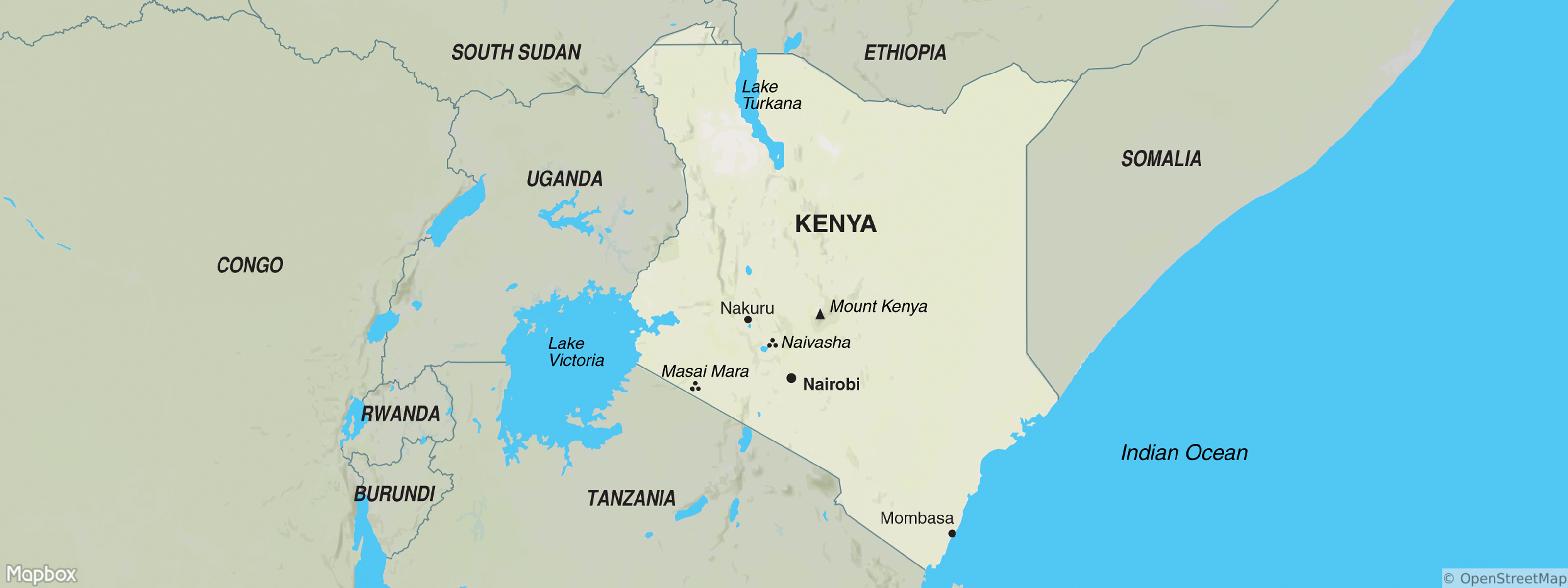 Kenya map